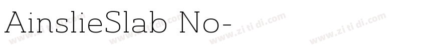 AinslieSlab No字体转换
